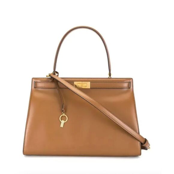 Tory Burch Handbags - NEW NWT TORY BURCH Lee Radziwill Satchel Bag Brown